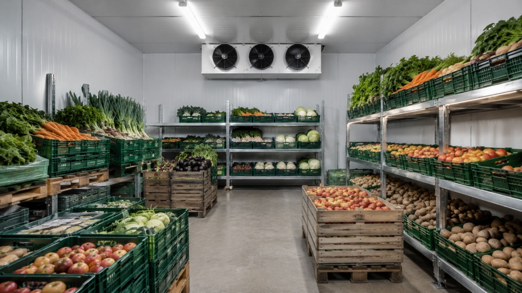 Professioneller Kühlraum für Obst, Gemüse und landwirtschaftliche Erzeugnisse in Gerolzhofen