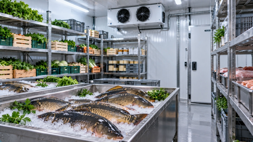 Kühltechnik für Fisch und regionale Lebensmittel im Aischgrund bei Neustadt an der Aisch