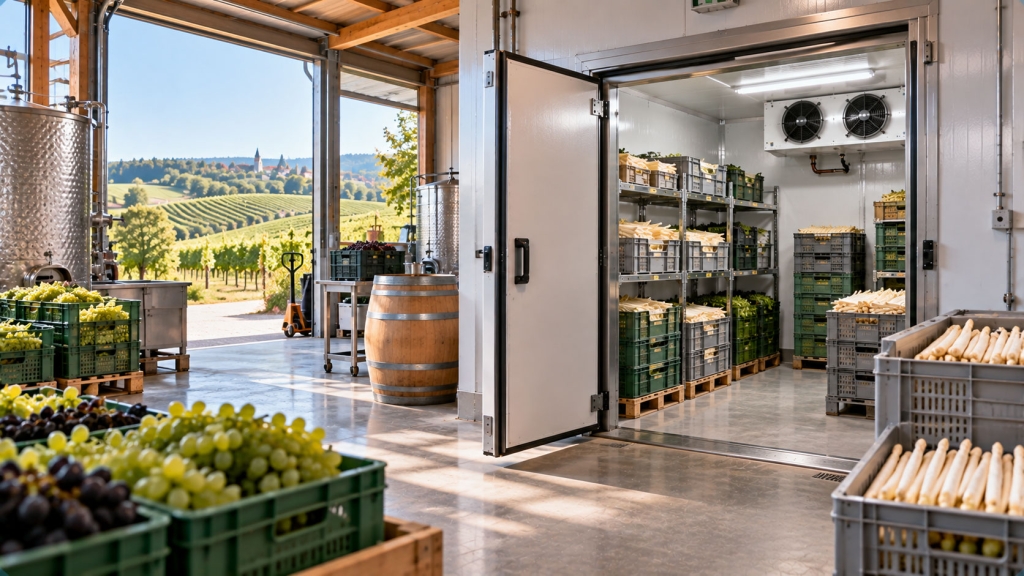 Kühltechnik für Weinbau, Spargel und saisonale Erzeugnisse im Raum Neustadt an der Aisch